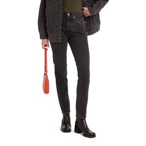 levi 501 black skinny’s/mom fit jeans
